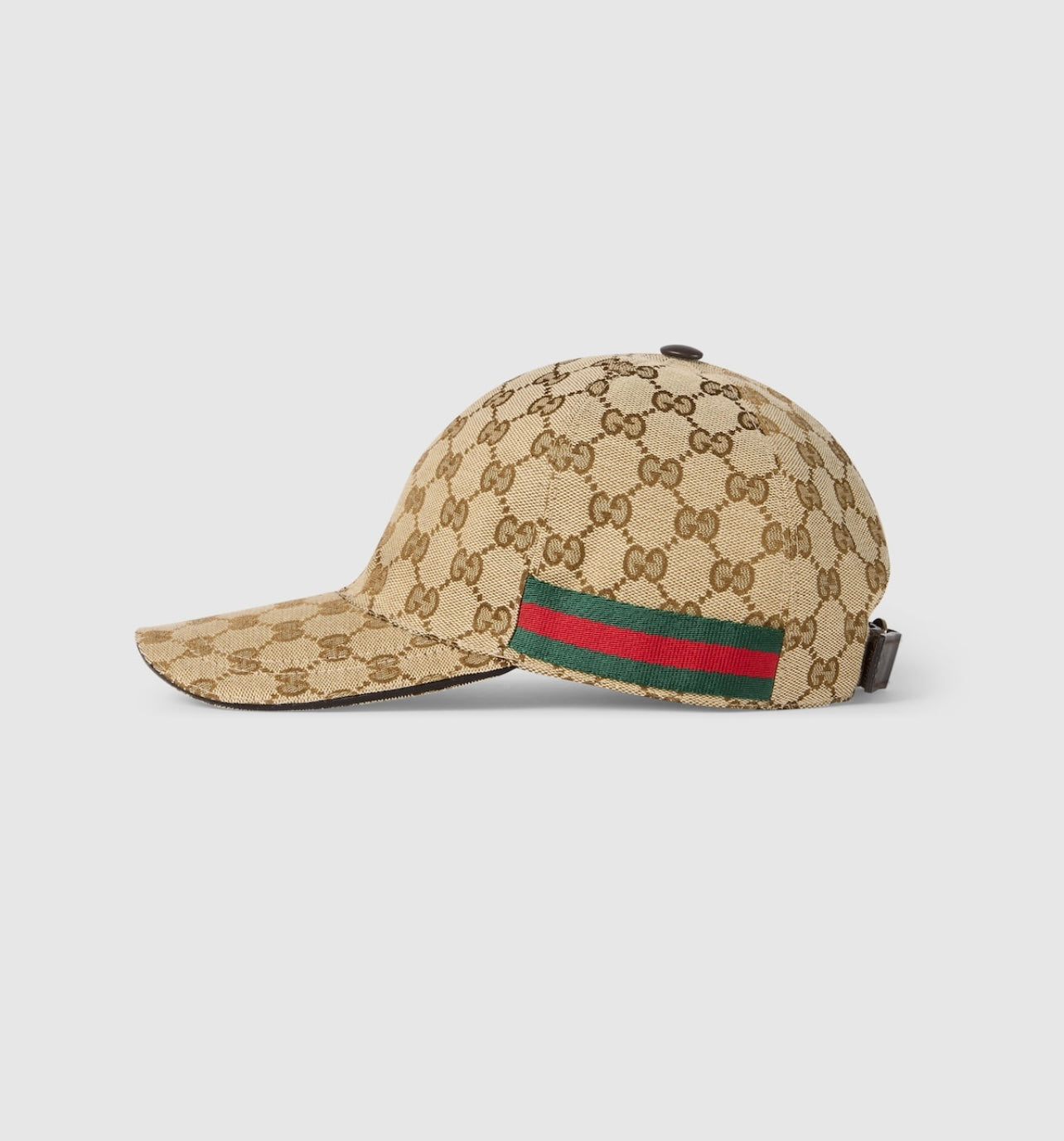Casquette en toile GG avec détail bande Web