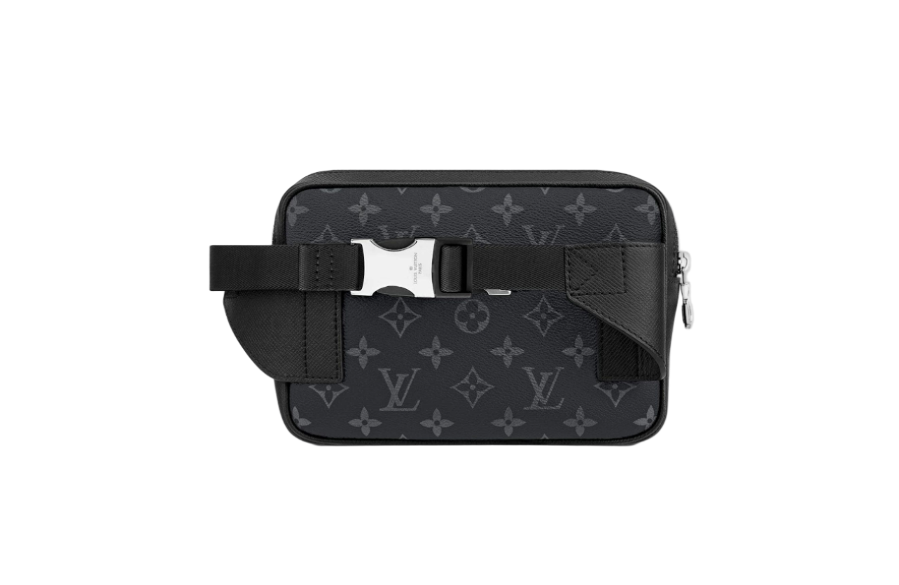 Sacoche Louis Vuitton banane d’extérieur Monogram Eclipse Taiga Noir
