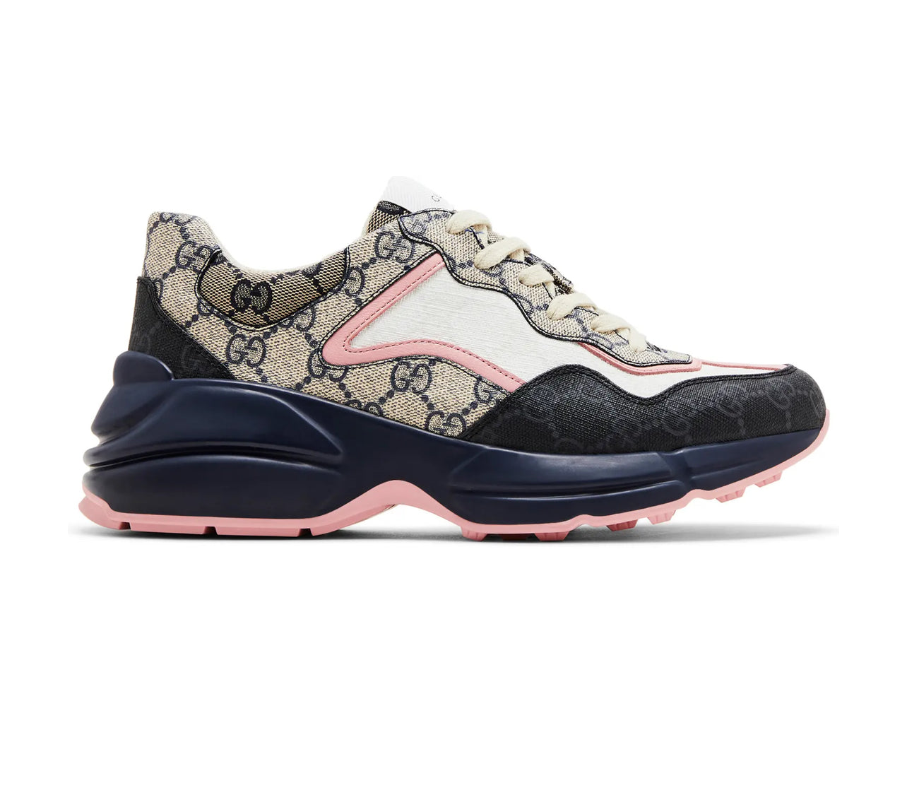 Gucci Wmns Rhyton Sneaker 'Beige Blue Monogram'